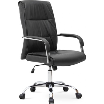 TopMebel Офис стол Matteo от PU кожа в черен цвят 60x66x105/115см