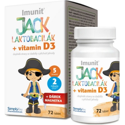 Jack Laktobacilák 5 probiotických kmenů 72 tablet