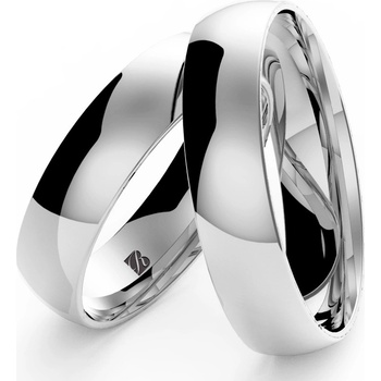 Blink Blink Hladké obrúčky oblé biele 50055 BL