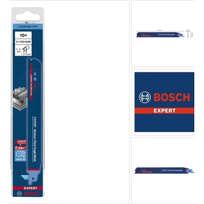 Bosch Accessories 2608900376 pilové listy Expert Medium Tick Tough Metal s 1155 HHM 225 mm 10 ks