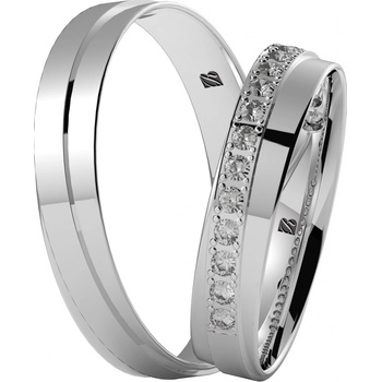 Blink Blink Obrúčky z bieleho zlata s kameňmi 8281 BL