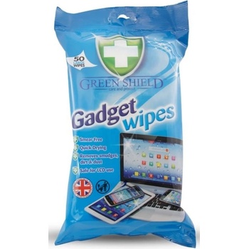 Green Shield Gadget Wipes na obrazovky, laptopy, telefony vlhčené ubrousky 50 ks
