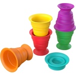 Baby Einstein Сензорни играчки за баня Baby Einstein - Stack & Squish Cups (12494)