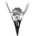 Alchemy gothic Колие ALCHEMY GOTHIC - Volvan Raven Skulll - P898