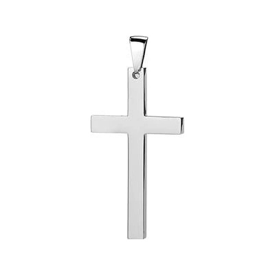 Šperky4U Ocelový přívěšek kříž 17x32 mm OPP1775