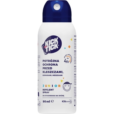 Kick The Tick Max Repelent Plus Junior spray proti klíšťatům, komárům a mouchám 90 ml