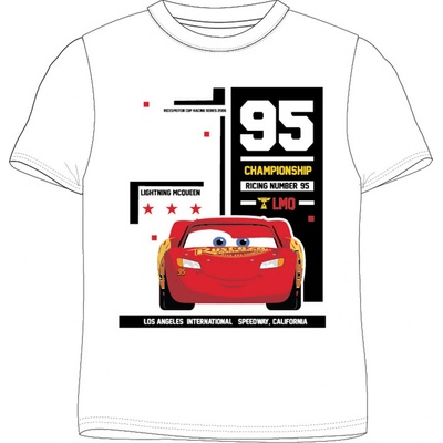 Auta Cars licence chlapecké tričko Auta 52029455 bílá