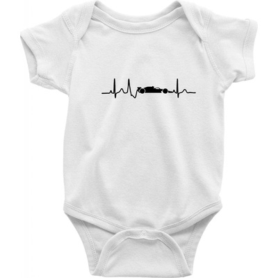 EKG formula Dojčenské body krátký rukáv Biela