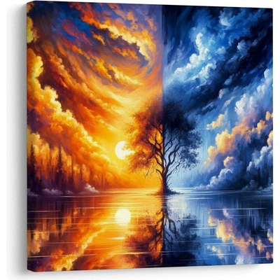 Obraz strom života v ohni a ledu - 40x40