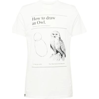 DEDICATED DEDICATED. Тениска 'Stockholm How to Draw an Owl' бяло, размер XL