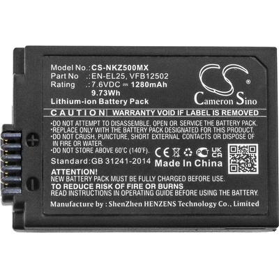 Cameron sino Батерия за апарат NIKON (EN-EL25) LiIon 7.6V 1280mAh Cameron Sino (CS-NKZ500MX)