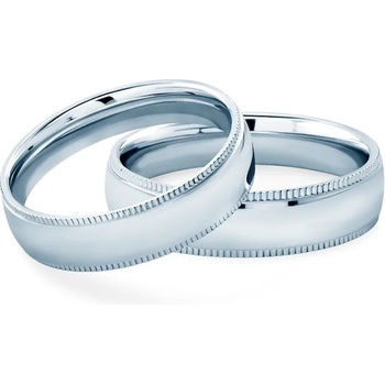 Image 1 of SAVICKI Сватбени халки: бяло злато, кръгли 5 мм