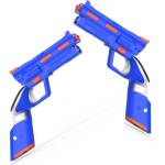 Vortex Virtual Reality VortexVR gun контролер за Meta Quest 3 / 3S | реплика играчка, държач за контролери (VVR.GUN.BLU.QUEST3.24)