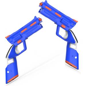 Vortex Virtual Reality VortexVR gun контролер за Meta Quest 3 / 3S | реплика играчка, държач за контролери (VVR.GUN.BLU.QUEST3.24)