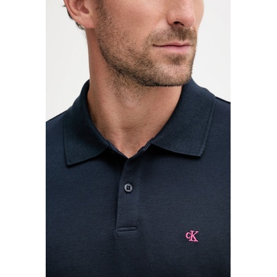 Calvin Klein Jeans Памучна тениска с яка Calvin Klein Jeans (LV040EM269)