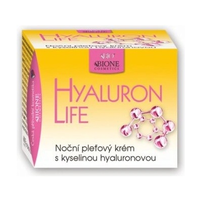 BC Bion Cosmetics Hyaluron Life s kyselinou hyalurónovou nočný pleťový krém 51 ml