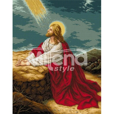 Milena Style Свята молитва - гоблен със схема конци dmc 1: 1