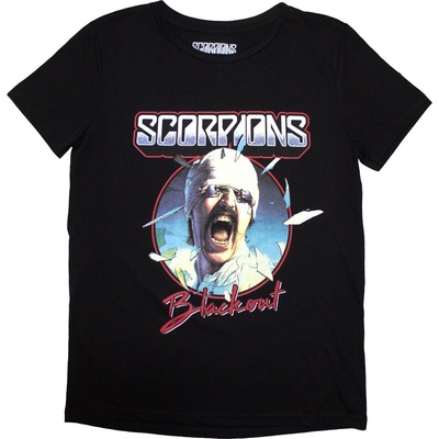 Scorpions Blackout Tour '82 (Back Print) Black M Дамски Риза (SCORTS04LB02)