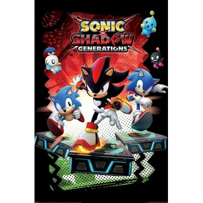 Plagát, Obraz - Sonic - Shadow Generartions, 61 × 91.5 cm
