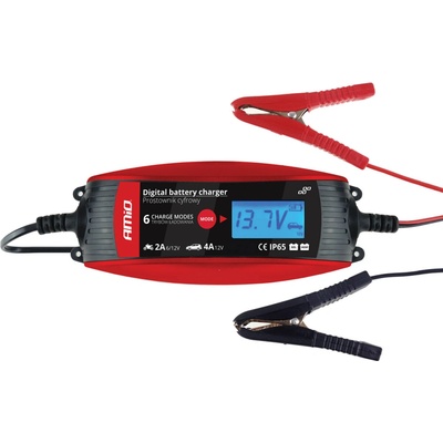 AMIO digitálna nabíjačka auto/moto 6V/12V, 2A/4A, DVL DBC-4A