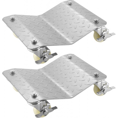 VEVOR 2Pcs Tire Wheel Dollies, 1500Lbs/680KG Pneu Brusle Kolečka Auto Van Polohování Dolly Vozík Kuličková ložiska Vyprošťovací zvedák Auto opravy Stěhování
