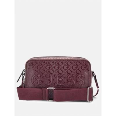 Guess dámská kabelka crossbody Haddington vínová