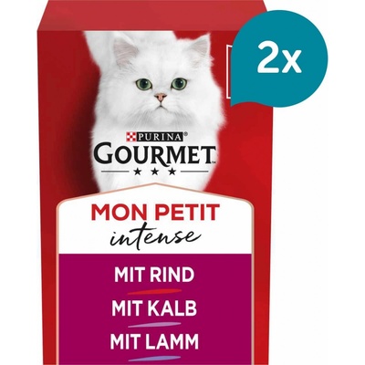 Gourmet Mon Petit hovězí telecí jehněčí 12 x 50 g
