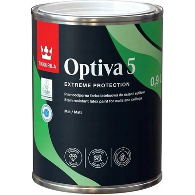 Tikkurila Optiva Matt 5 Baza A 0,9L