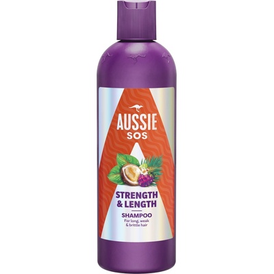 Aussie SOS Strength Length posilňujúci šampón pre dlhé vlasy 300 ml
