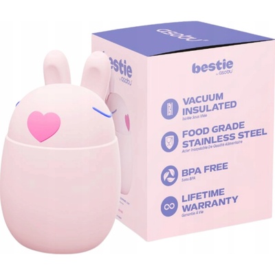 Asobu dětská termoska na jídlo Bestie Foodie 600 ml bunny králíček