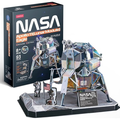 CubicFun 3D puzzle NASA: Apolo 11, Lunární modul Eagle 93 ks