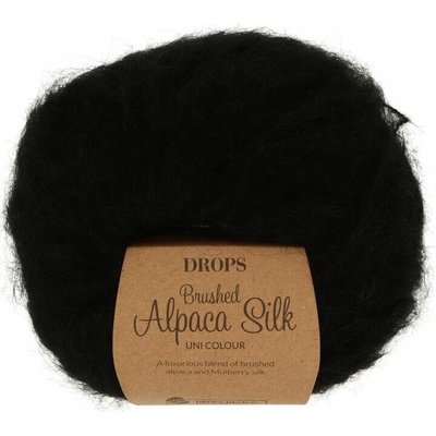 Drops Brushed Alpaca Silk 16 čierna