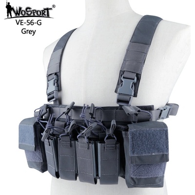Wosport WST taktický Chest rig D3CRX Šedý