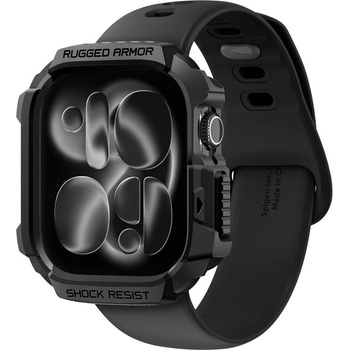Spigen Каишка Spigen - Rugged Armor 2, Apple Watch 11, 46 mm, Matte Black (ACS10499)