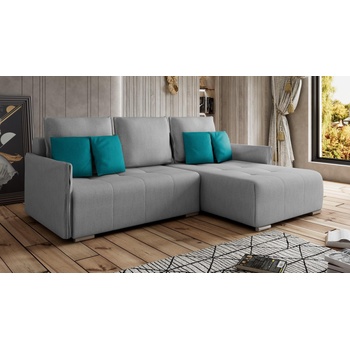 Холна гарнитура Комбо светлосив и тюркоаз