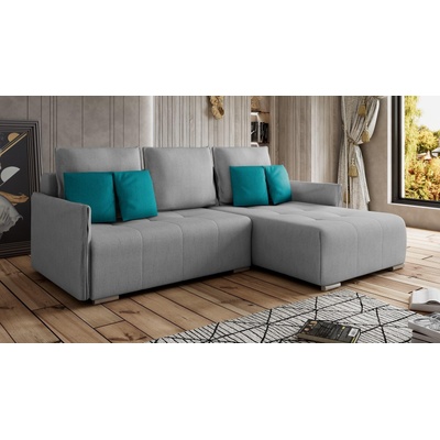 Холна гарнитура Комбо светлосив и тюркоаз