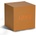Gingko Design GINGKO Часовник с термометър CUBE - цвят мед с червени цифри (Gingko-GK08R9)