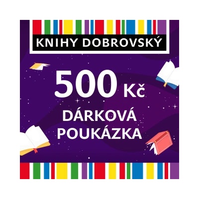 Knihomolská elektronická dárková poukázka 500 Kč