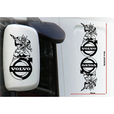 Samolepka na zrkadlo VOLVO - MST19X009 - Biela