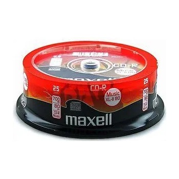 Maxell CD-R Music XL-II MAXELL, 700MB, 80 min, 25 бр (ML-DC-CDRMUS-25)