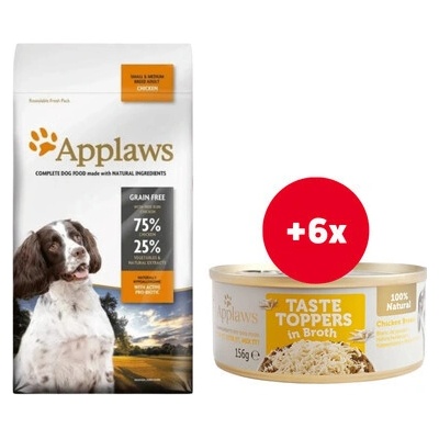 Applaws Adult Dog Small & Medium Chicken 3 x 2 kg