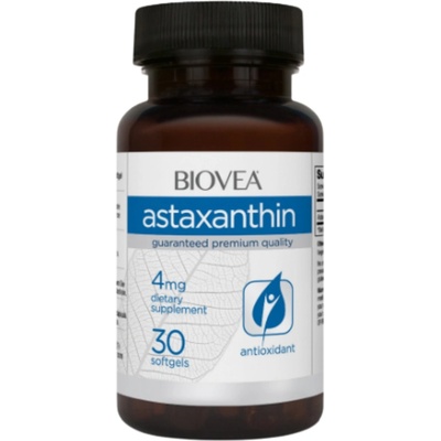 Biovea Astaxanthin, 4 mg, 30 капсули, Biovea (7873)