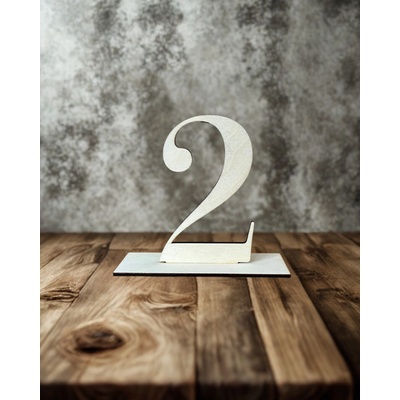 Dekorační dřevěná číslice na stůl Číslice: 1 – Zboží Mobilmania
