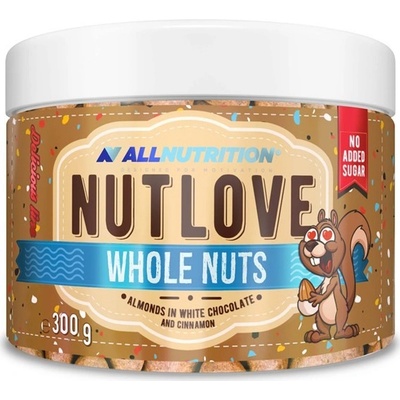 ALLNUTRITION Nutlove Wholenut Mandle v bielej čokoláde a škorici 300 g