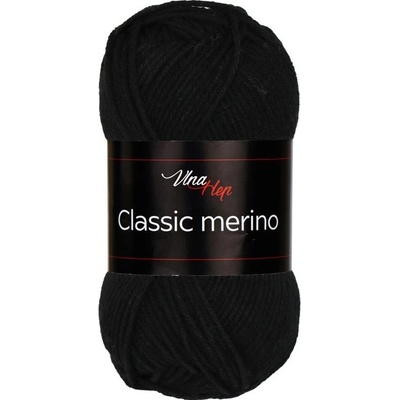 Vlna Hep Classic merino 6001 černá