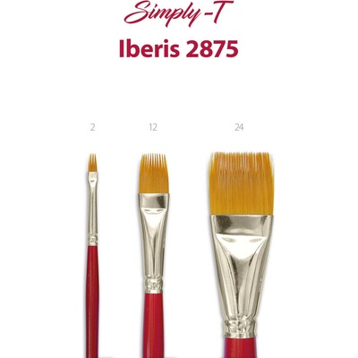 Štetec Simply-T Iberis 2875 - Comber, krátka rukoväť Veľkosť štetca: 2