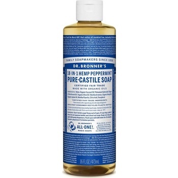 Dr. Bronner's tekuté univerzálne bio mydlo ALL-ONE Peppermint 475 ml