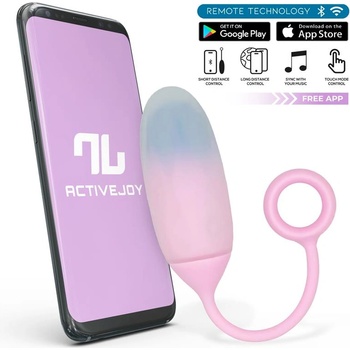 INTOYOU App Series Vibrating Egg with App Double Layer Silicone Blue-Pink