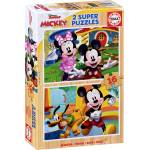Educa Детски пъзел Educa от 2 x 16 части - Мики и Мини (EDU19287) - baby