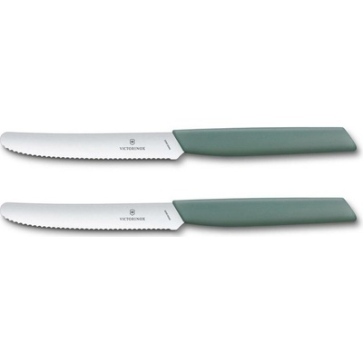 Victorinox Swiss Modern Sada 2 nožů na rajčata šalvějově zelená